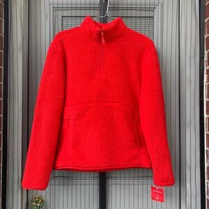Wondershop Men’s Sherpa Pullover Winter Jacket Size Medium Red NWT